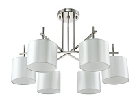 Потолочная люстра Crystal Lux SERGIO PL6 NICKEL