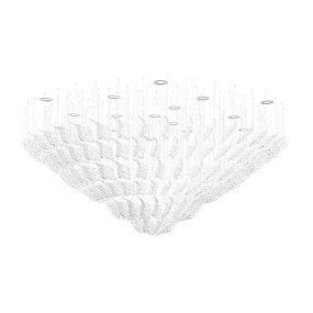 Большая люстра L'Arte Luce Frosty Leaves L63203