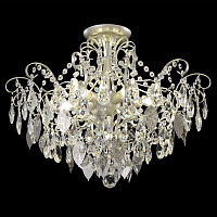Потолочная хрустальная люстра Crystal Lux ESMIRALDA PL6 SILVER