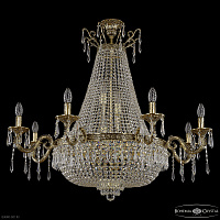 Большая хрустальная люстра Bohemia IVELE Crystal 2127H201/8/100IV/Y1 GB