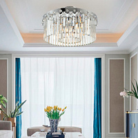 Потолочная хрустальная люстра Arte Milano 378909/6/50/490 CR