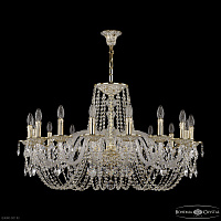Большая хрустальная люстра Bohemia IVELE Crystal 16202/16/360 GW
