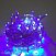 Гирлянда Нить, 10м., 100 LED, холодный белый, с мерцанием синий, прозрачный ПВХ провод, с защитным колпачком, 05-1973