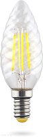 Лампа светодиодная филаментная Свеча витая Voltega E14 2800К 6W VG10-CC1E14warm6W-F