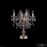 Настольная лампа с хрусталем Bohemia IVELE Crystal 1411L/4/141-47 G
