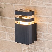 Уличный настенный светильник Elektrostandard 1450 TECHNO черный