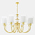 Подвесная люстра Crystal Lux ELENA SP8 GOLD