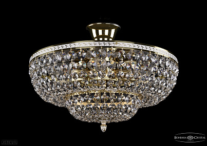 Хрустальная потолочная люстра Bohemia IVELE Crystal 1910/40Z/GW
