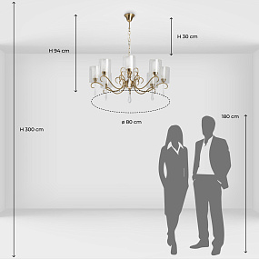 Подвесная люстра MW-Light Эллегия 303012708
