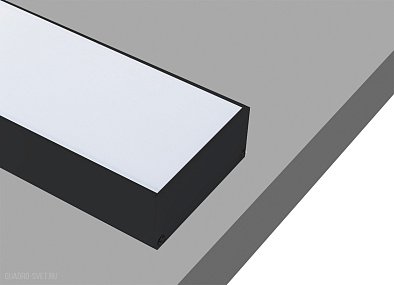 Накладной алюминиевый профиль, 2 метра, Черный матовый Donolux DL18513Black