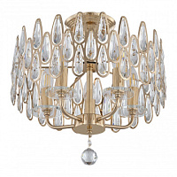 Потолочная хрустальная люстра Arte Milano 372009/5/80/400 GD