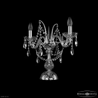 Хрустальная настольная лампа Bohemia IVELE Crystal 1411L/2/141-39 Ni