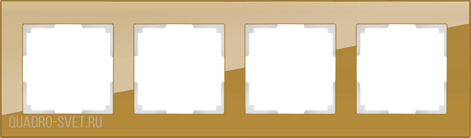Рамка на 4 поста (бронзовый) Werkel WL01-Frame-04
