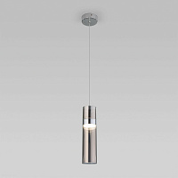 Подвесной светодиодный светильник Eurosvet Lumen 50244/1 LED хром/дымчатый