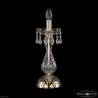 Настольная лампа с хрусталем Bohemia IVELE Crystal 1410L/1-35 G V0300