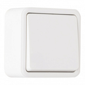 Выключатель одноклавишный проходной (на 2 направления), 10AX 250V 310.32-1.white Arte Milano