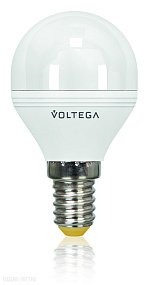 Лампа светодиодная диммируемая Шар Voltega Е14 2800К 6W VG2-G2E14warm6W-D