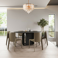 Подвесная хрустальная люстра Arte Milano 375509/6/300/390 GD