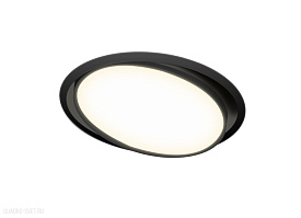 Встраиваемая поворотная светодиодная панель Donolux Moon DL18813/23W Black R
