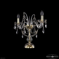 Настольная лампа с хрусталем Bohemia IVELE Crystal 1411L/2/141-39 G