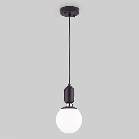 Подвесной светильник со стеклянным плафоном Eurosvet Bubble 50151/1 черный