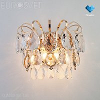 Бра Eurosvet Crystal 10081/2 золото/прозрачный хрусталь Strotskis