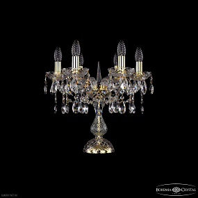 Настольная лампа с хрусталем Bohemia IVELE Crystal 1413L/6/141-39 G