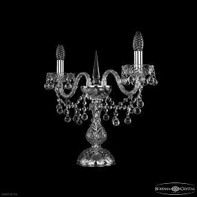 Хрустальная настольная лампа Bohemia IVELE Crystal 1409L/2/141-39 Ni