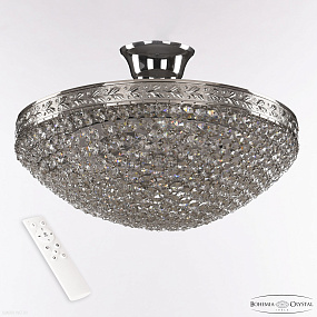 Хрустальная потолочная люстра Bohemia IVELE Crystal 19321/35IV/LED-DIM Ni