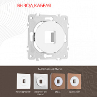 Вывод кабеля 202.49-1.white Arte Milano