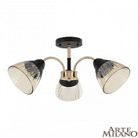 Потолочная люстра Arte Milano 320119/3 FG+BK