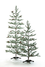 Ель CRYSTAL TREES БОРГО заснеженная с шишками 180 см. KP17180