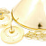 Бильярдный светильник на два плафона «Elegance» (золотистая штанга, золотистый плафон D35см) 75.003.02.0