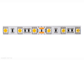 Светодиодная лента IP20, 5000К, 24V DC,14,4W/m,60 д/м., самоклейка, бобина 5 м. Donolux DL-18287/White-24-60