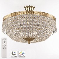 Хрустальная потолочная люстра Bohemia IVELE Crystal 19011/45IV/LED-DIM G