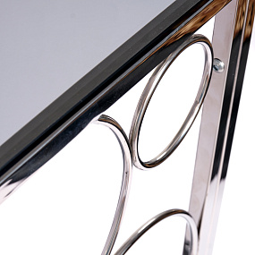 Консольный столик с полкой в прихожую AllConsoles  2031-CC grey