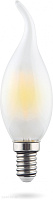 Лампа светодиодная филаментная Свеча на ветру Voltega E14 4000К 6W VG10-CW2E14cold6W-F