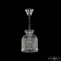 Хрустальный подвесной светильник Bohemia IVELE Crystal 14783/16 Ni Leafs