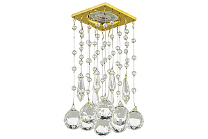 Встраиваемый хрустальный светильник Dio D'Arte Tayo GU10.5.14.8x8.720 G