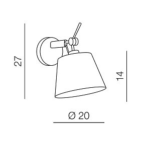 Бра Azzardo Zyta Wall XS AZ4185