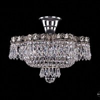Хрустальная потолочная люстра Bohemia IVELE Crystal 19301/35JB Ni