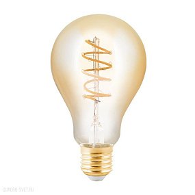 Лампа светодиодная А75, 1х4W(E27), 245lm, 2200K, янтарный, стекло EGLO LM_LED_E27 11875