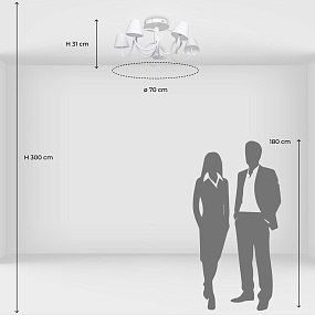 Светодиодная потолочная люстра MW-Light Аэлита 480012505