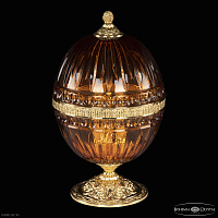 Хрустальная настольная лампа Bohemia IVELE Crystal 5680L/22 G Amber/M-1G