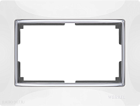 Рамка для двойной розетки (белый) Werkel WL03-Frame-01-DBL-white
