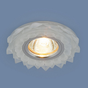 Встраиваемый потолочный светильник с LED подсветкой Elektrostandard 2209 MR16 Matt Ice матовый лед