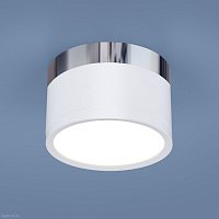 Накладной потолочный  светодиодный светильник Elektrostandard DLR029 10W 4200K белый матовый/хром