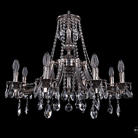 Литая подвесная люстра с хрусталем Bohemia IVELE Crystal 1771/8/220/A/NB