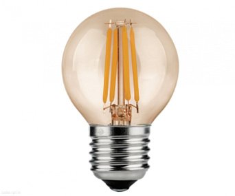 LED Лампа золотая E27 6W (2700K) KINK Light 098456,33
