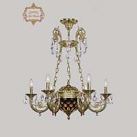 Хрустальная подвесная люстра Bohemia Art Classic 31.44.6.KR175SP.250IT.G.Sp.Amber.Blue.1E